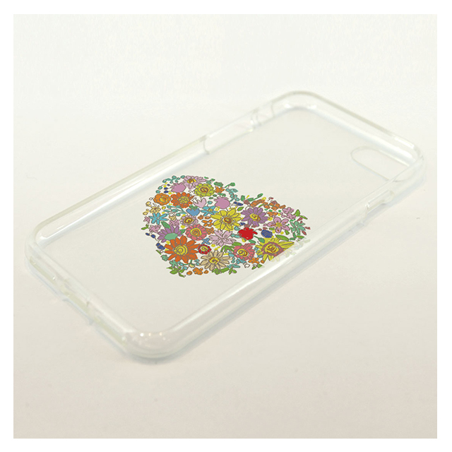 【iPhone8/7 ケース】CLEAR CASE (flower heart)goods_nameサブ画像