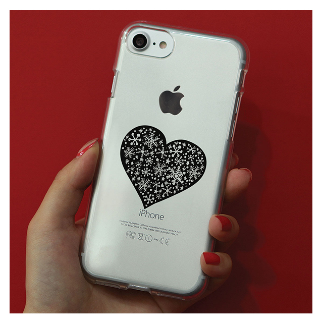 【iPhone8/7 ケース】CLEAR CASE (snow heart)サブ画像