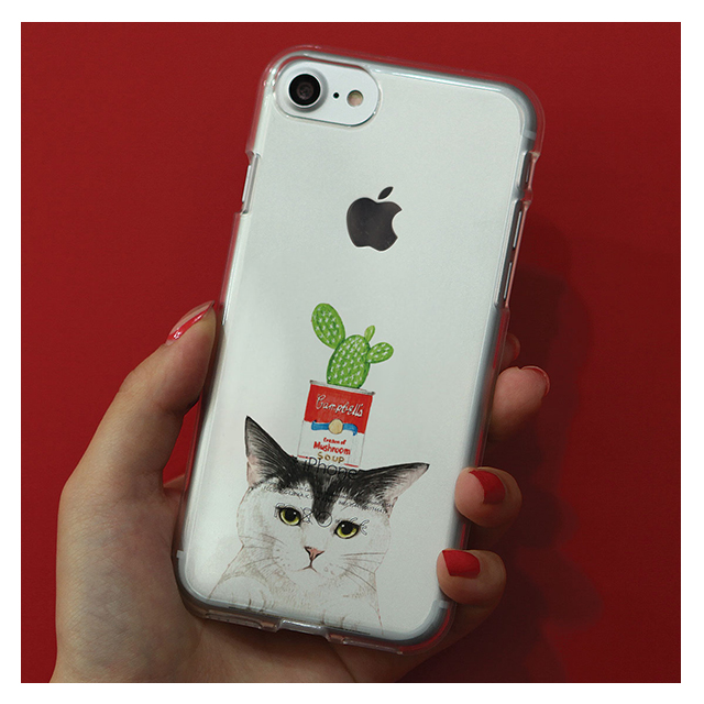 【iPhone8/7 ケース】CLEAR CASE (Cactus cat)goods_nameサブ画像