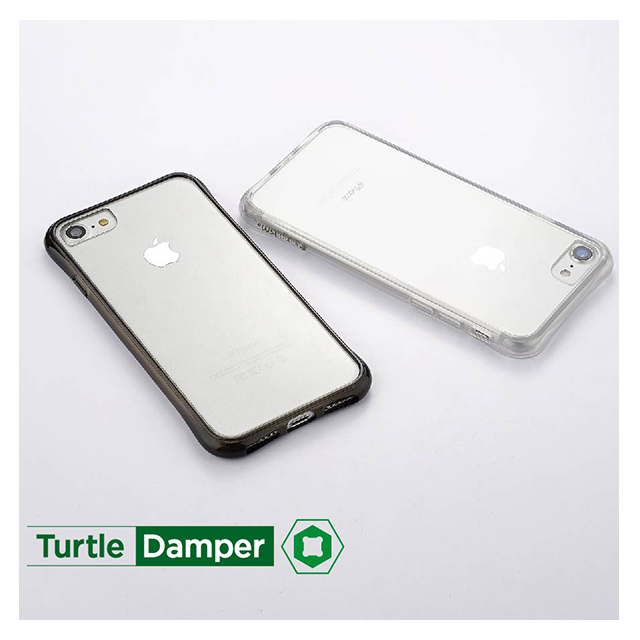 【iPhoneSE(第3/2世代)/8/7 ケース】Turtle Damper 耐衝撃クリアケース (ブラック)goods_nameサブ画像