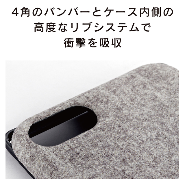 【iPhoneSE(第3/2世代)/8/7 ケース】Fablex 衝撃吸収ケース (マットブラック)goods_nameサブ画像