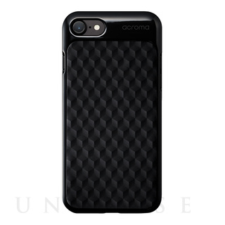 【iPhone7 ケース】Texture case (Hexagon Black) 