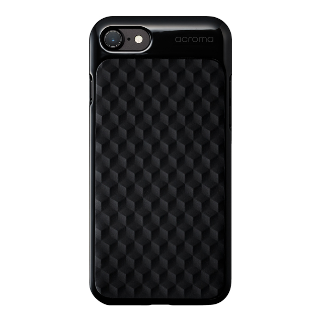 【iPhoneSE(第2世代)/8/7 ケース】Texture case for iPhone7(Hexagon Black)