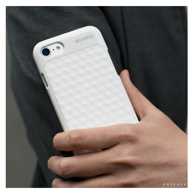 【iPhoneSE(第2世代)/8/7 ケース】Texture case for iPhone7(Hexagon White)goods_nameサブ画像