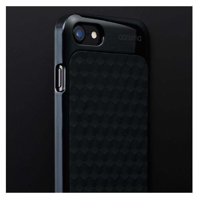 【iPhoneSE(第2世代)/8/7 ケース】Texture case for iPhone7(Line Black)サブ画像
