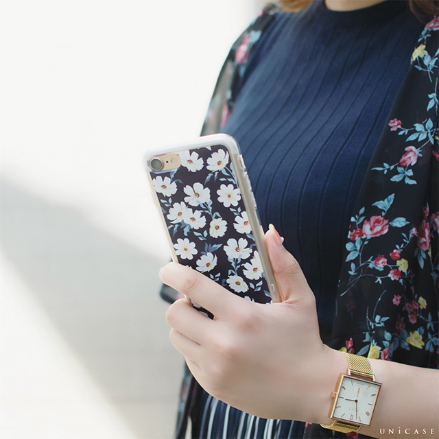 【iPhoneSE(第3/2世代)/8/7 ケース】Flower Series for iPhone7(Navy)goods_nameサブ画像