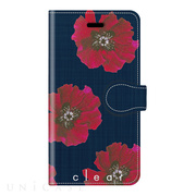 【iPhone8/7 ケース】clear 手帳型ケース (レッド...