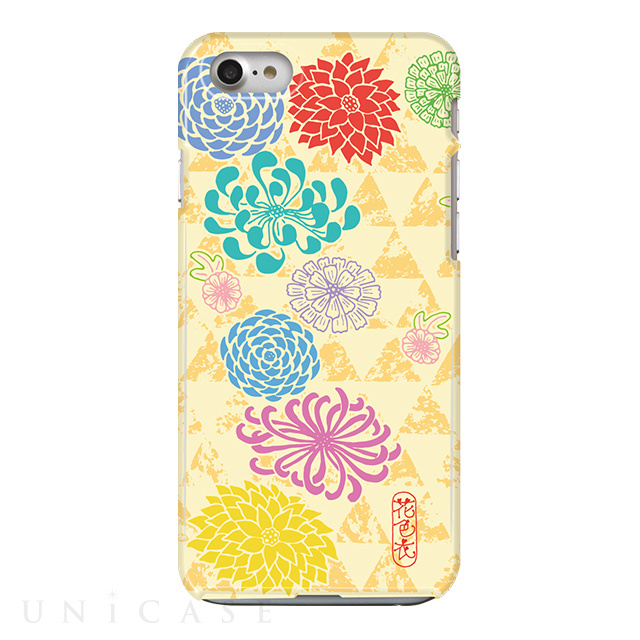 【iPhone8/7 ケース】Jellyfish ハードケース (花色衣/Colorful mum-YEL)