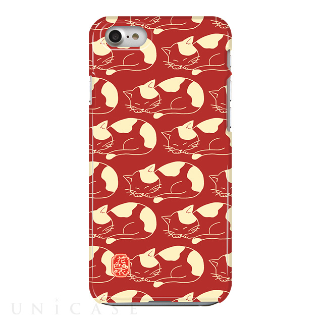 【iPhone8/7 ケース】Jellyfish ハードケース (花色衣/Tortoiseshell cat-RED)