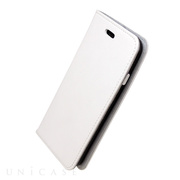 【iPhone7 ケース】Cuoio オイルレザーケース (白×ブラック)
