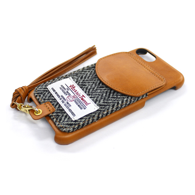 【iPhone8/7 ケース】Rear Storage Style  Harris Tweed  Fringe (ブラック)goods_nameサブ画像