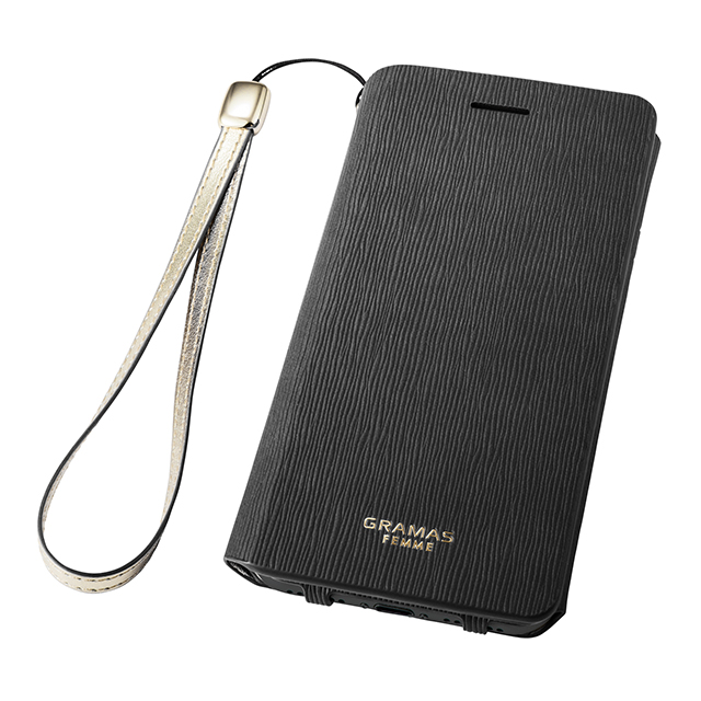 【iPhone8/7 ケース】Flap Leather Case ”Colo” (Black)goods_nameサブ画像