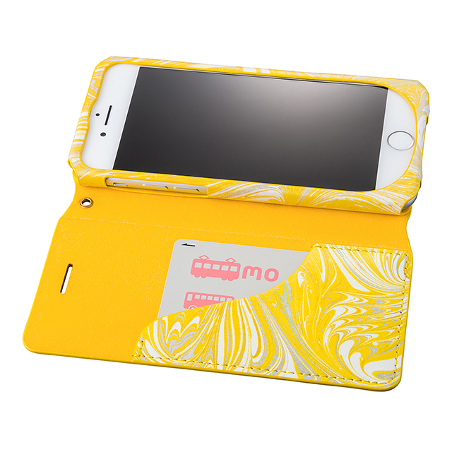【iPhone8/7 ケース】Flap Leather Case ”Mab” (Yellow)goods_nameサブ画像