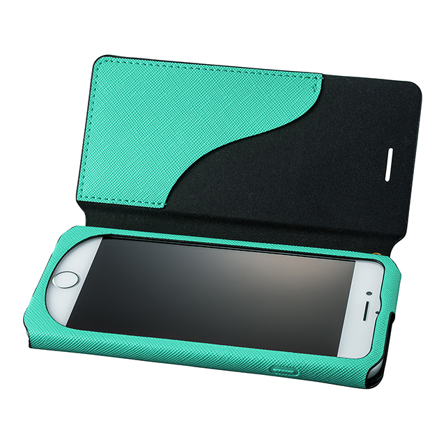 【iPhone8/7 ケース】Bag Type Leather Case ”Sac” (Turquoise)サブ画像