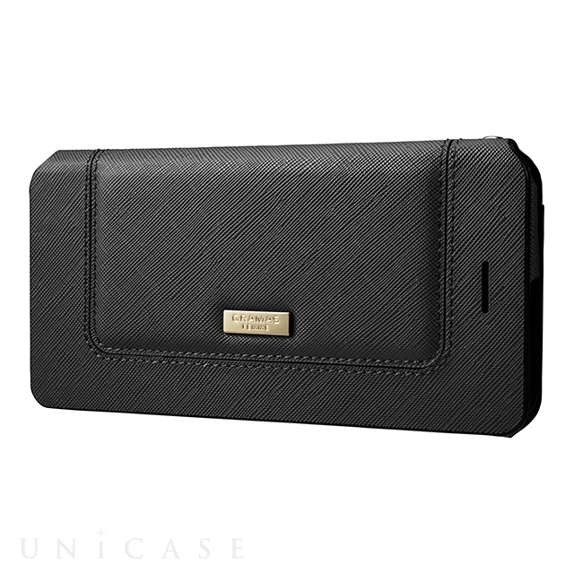 【iPhone8 Plus/7 Plus ケース】Bag Type Leather Case ”Sac” (Black)