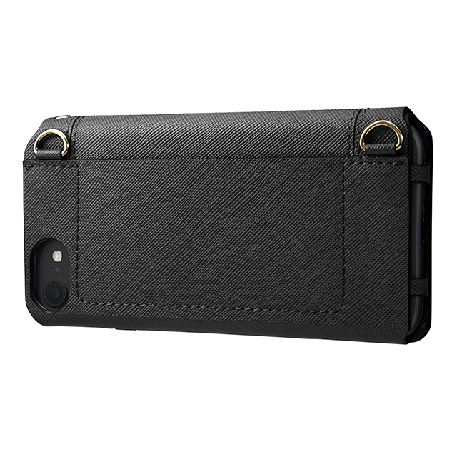 【iPhone8/7 ケース】Bag Type Leather Case ”Sac” (Black)サブ画像