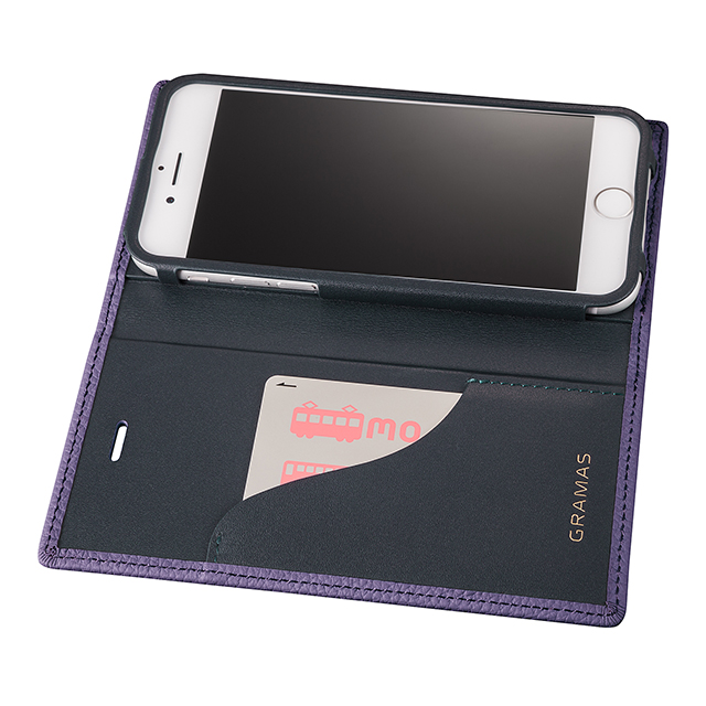 【iPhone8/7 ケース】Shrunken-calf Leather Case (Purple)goods_nameサブ画像