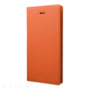 【iPhone8/7 ケース】Shrunken-calf Leather Case (Orange)