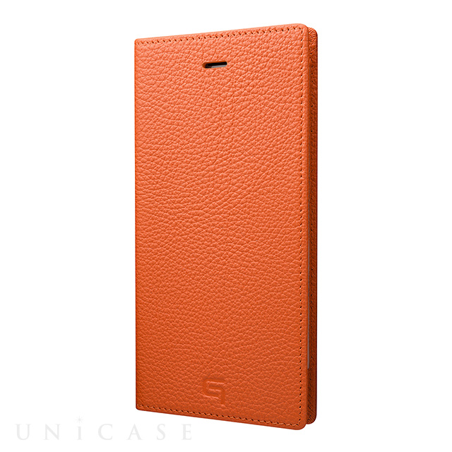 【iPhone8 Plus/7 Plus ケース】Shrunken-calf Leather Case (Orange)