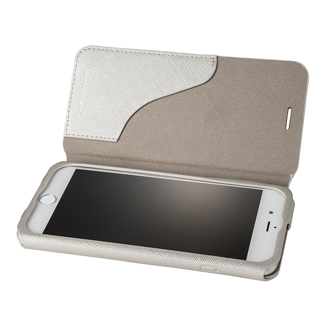 【iPhone8 Plus/7 Plus ケース】Leather Case ”Quadrifoglio” (Silver)サブ画像