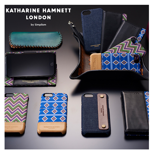 【iPhoneSE(第3/2世代)/8/7/6s/6 ケース】KATHARINE HAMNETT LONDON フリップケース (ブルー)goods_nameサブ画像