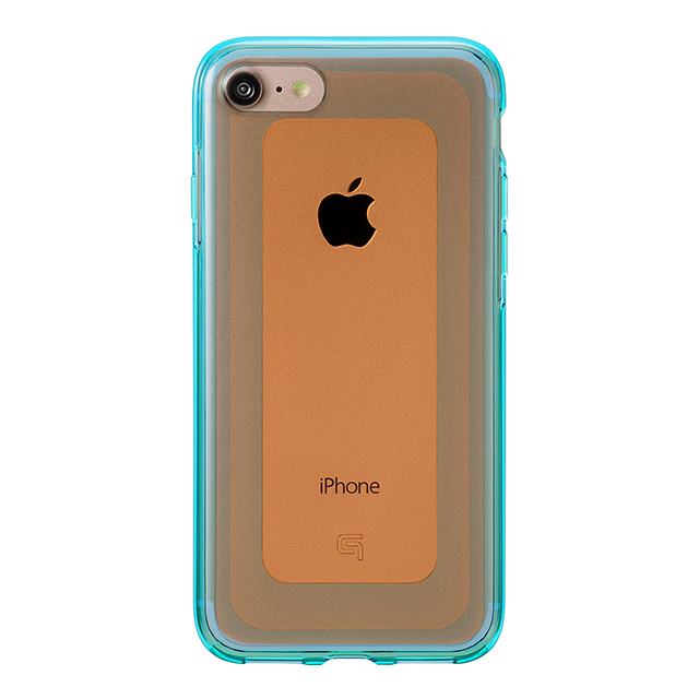 【iPhone8/7 ケース】”GEMS” Hybrid Case (Garnet Orange×Blue)goods_nameサブ画像
