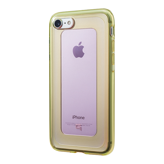 【iPhone8/7 ケース】”GEMS” Hybrid Case (Rose Quartz Light Pink×Lime Green)サブ画像