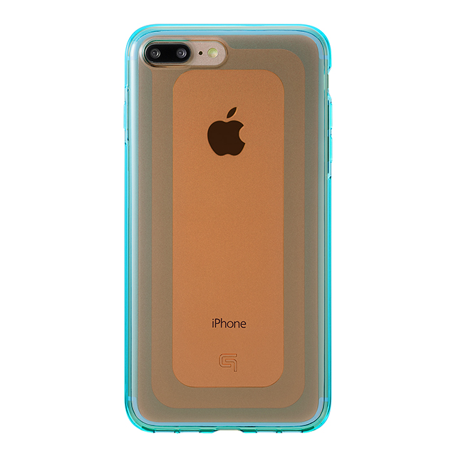 【iPhone8 Plus/7 Plus ケース】”GEMS” Hybrid Case (Garnet Orange×Blue)サブ画像