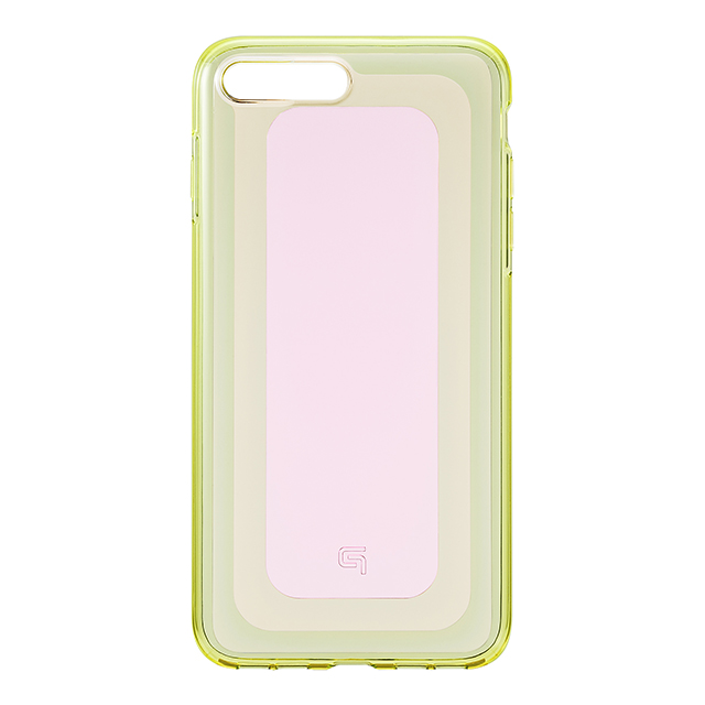 【iPhone8 Plus/7 Plus ケース】”GEMS” Hybrid Case (Rose Quartz Light Pink×Lime Green)サブ画像