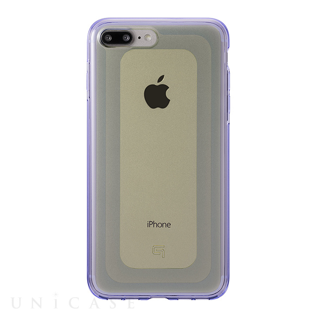 【iPhone8 Plus/7 Plus ケース】”GEMS” Hybrid Case (Citrine Yellow×Purple)