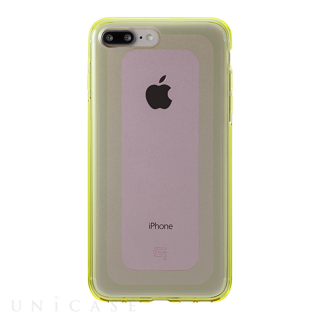 【iPhone8 Plus/7 Plus ケース】”GEMS” Hybrid Case (Rose Quartz Light Pink×Lime Green)