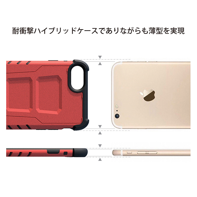 【iPhone8/7/6s/6 ケース】Armor Suit Rider Jacket (Red) + Newton Cover Combo (Anti-Gravity)サブ画像