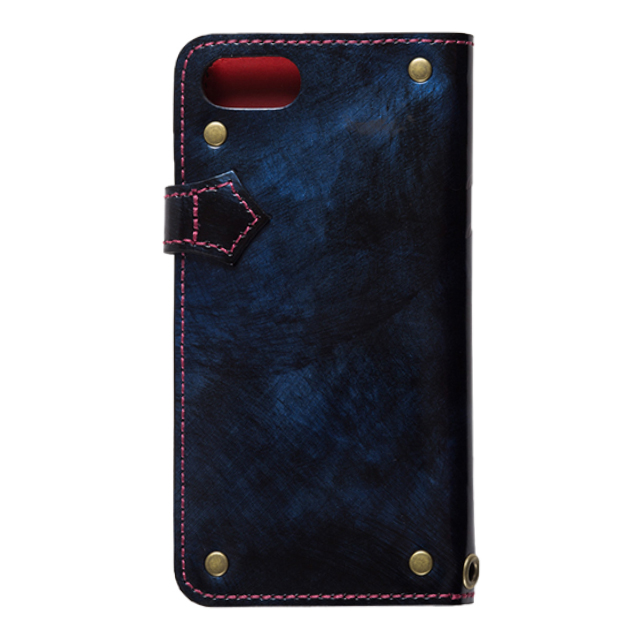【iPhoneSE(第3/2世代)/8/7 ケース】Premium Leather case ”ROCX” (Blue)サブ画像