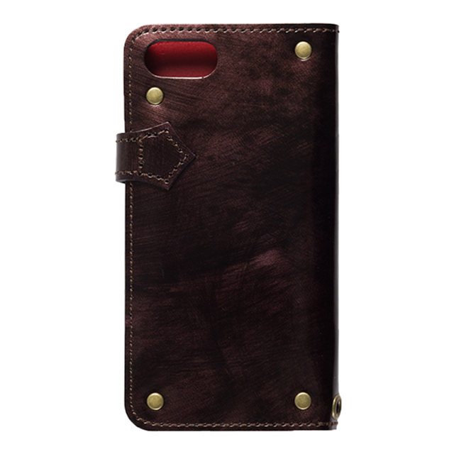 【iPhoneSE(第3/2世代)/8/7 ケース】Premium Leather case ”ROCX” (Brown)サブ画像