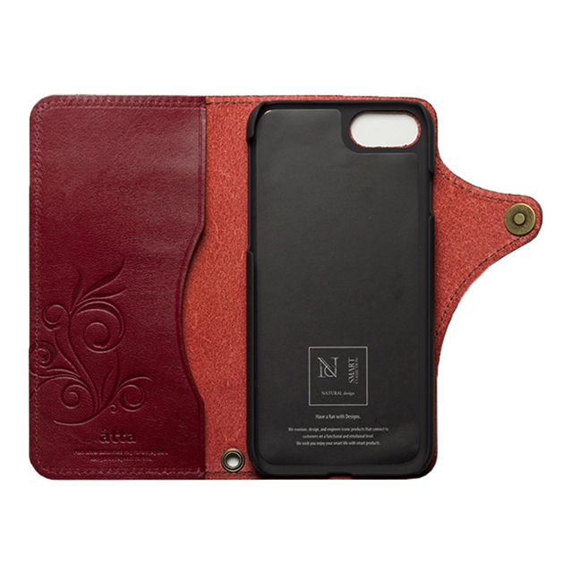 【iPhoneSE(第3/2世代)/8/7 ケース】SMART LEATHER (RED)サブ画像