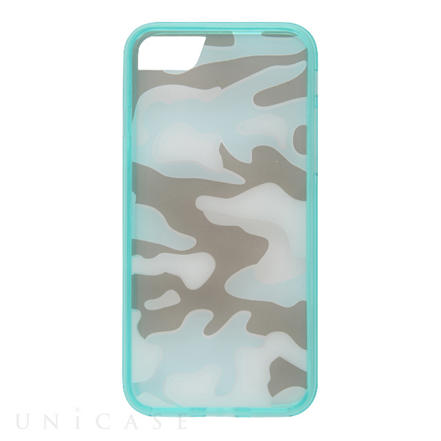 【iPhone7 ケース】Clear Camouflage (グリーン)