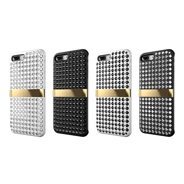 【iPhone8 Plus/7 Plus ケース】CRYSTALLINE SPECTRUM Gold Series (White/Black)サブ画像