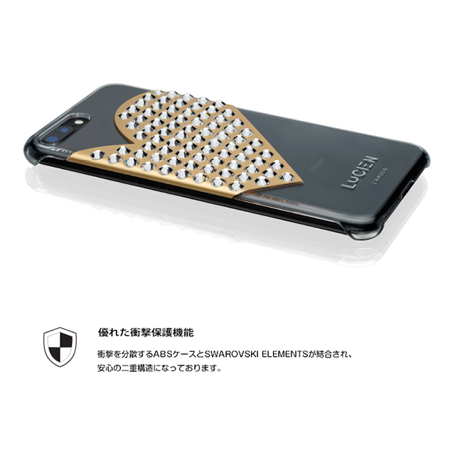 【iPhone8/7 ケース】L’AMOUR CHROME Clear Case (Black Gold)サブ画像