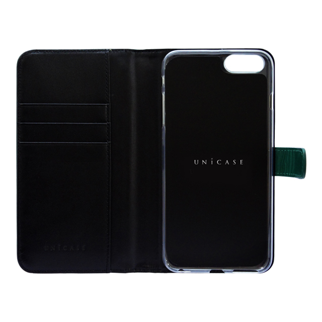 【iPhoneSE(第2世代)/8/7 ケース】COWSKIN Diary (Green×Black)サブ画像