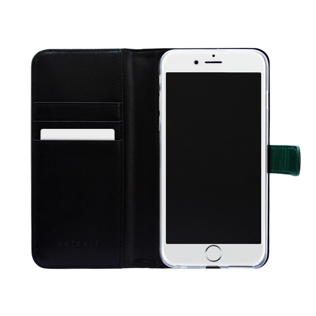 【iPhoneSE(第2世代)/8/7 ケース】COWSKIN Diary (Green×Black)goods_nameサブ画像