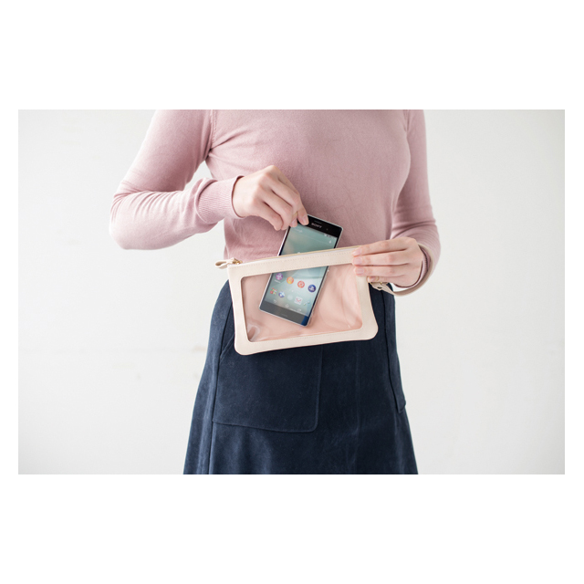 【スマホポーチ】スマートフォンポーチ・バッグインタイプ・ビースﾞ刺繍/デジタルアクセサリー (ドッグ)サブ画像