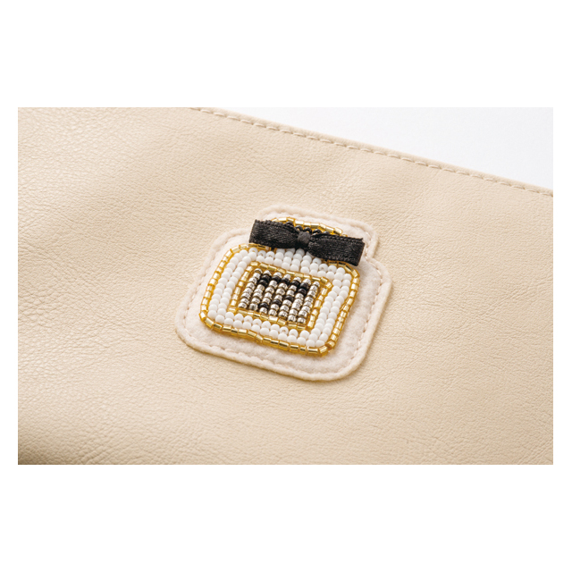 【スマホポーチ】スマートフォンポーチ・バッグインタイプ・ビースﾞ刺繍/デジタルアクセサリー (ドッグ)サブ画像