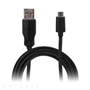 USB-micro-USB どっちも両挿し対応 充電＆データ転送ケーブル ストロングタイプ (2m)