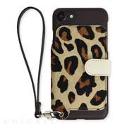 【iPhone8/7 ケース】Real Leather Case (Leopard)