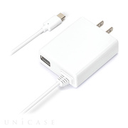 USB TYPE-Cコネクタ USBポート搭載 (ホワイト)