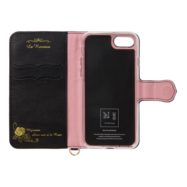 【iPhoneSE(第3/2世代)/8/7 ケース】La Roseraie (Black × Pink)goods_nameサブ画像