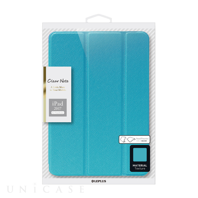 Ipad Pro 12 9inch 第2世代 ケース 背面クリアフラップケース Clear Note ブルー Leplus Iphoneケースは Unicase