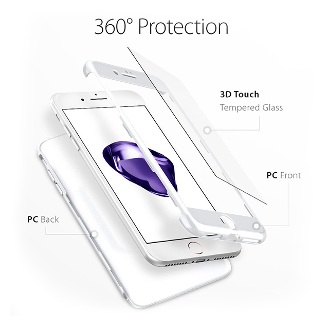 【iPhone7 Plus ケース】Air Fit 360 (White)サブ画像