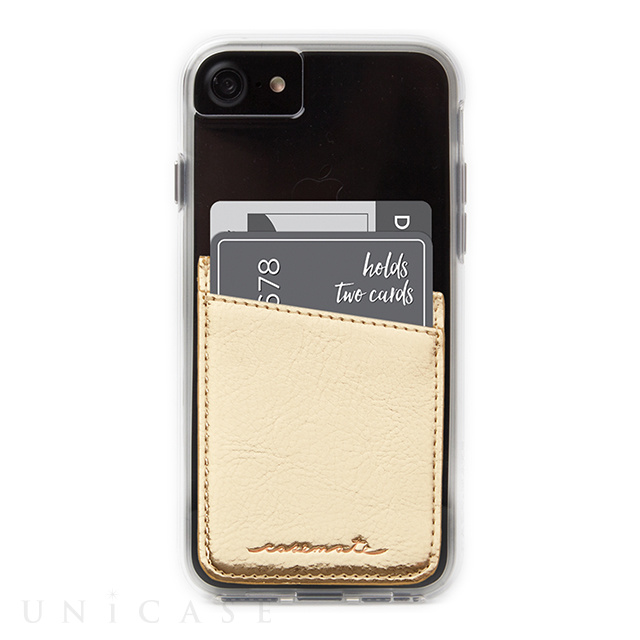 カードホルダーステッカー Id Pockets Champagne Case Mate Iphoneケースは Unicase
