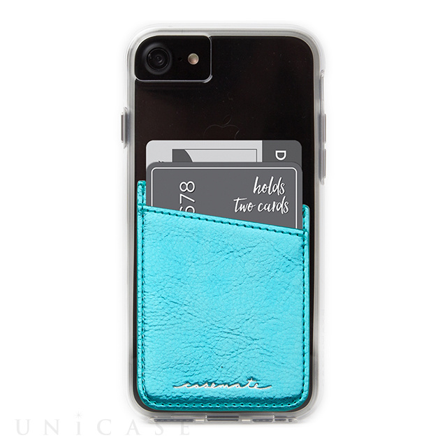 カードホルダーステッカー Id Pockets Teal Case Mate Iphoneケースは Unicase